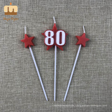 Special Nice Birthday Candles Numbers 80